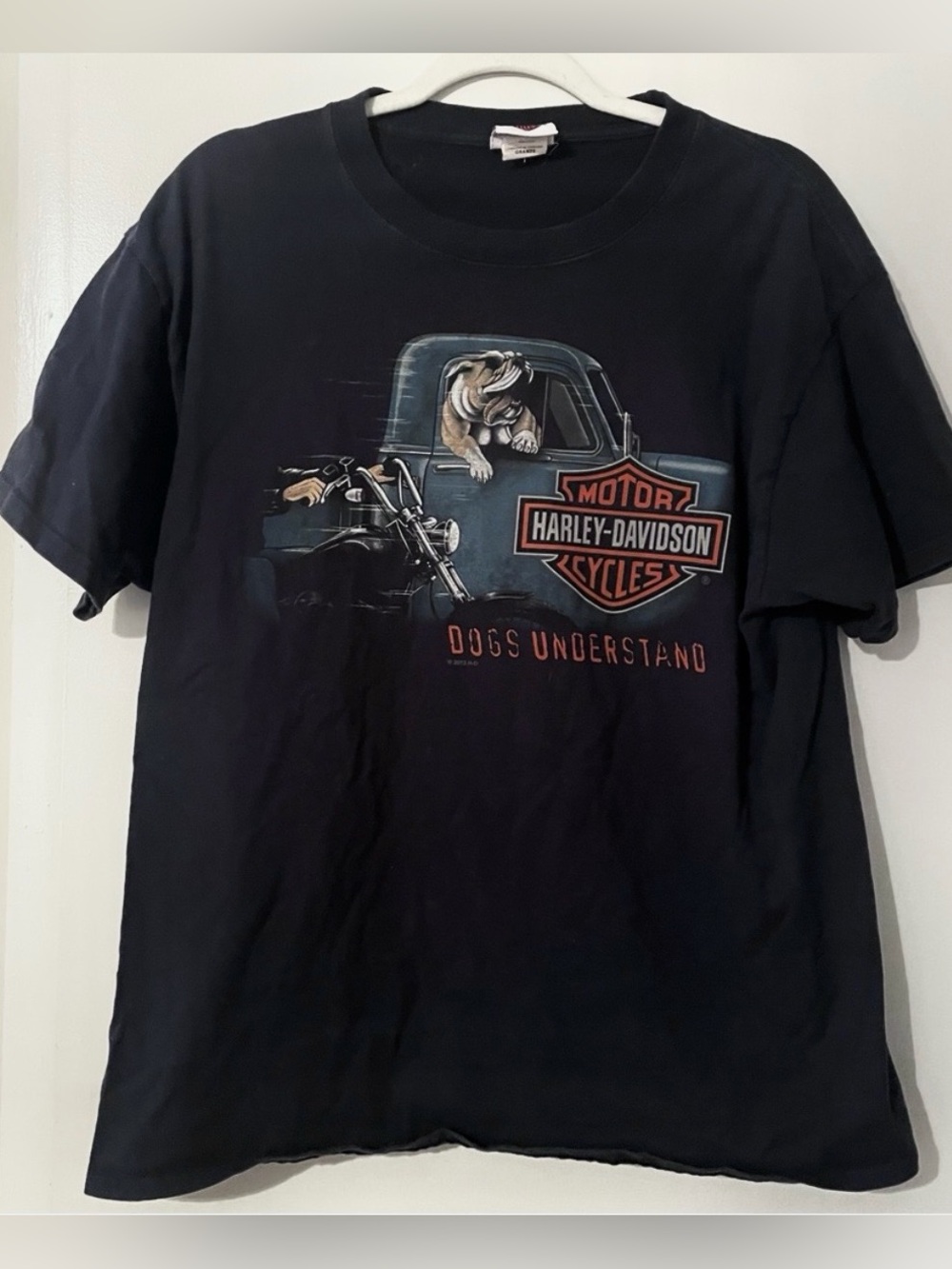 Harley-Davidson Black Tee with Motorcycle Design